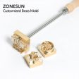 ZONESUN 8mm Custom Logo Brass Stamp For Foil Stamping Leather Wood Bread Food Online Hot Sale