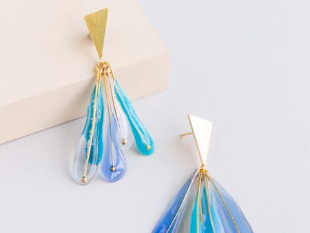 Plume Drop Earrings For Cheap