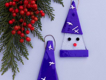 Cool Blue Santa Ornament Online Sale