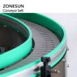 ZONESUN ZS-CBU150 Automation 90 Degree Turning Conveyor Turn Corner Curved Camber Conveying Belt Fashion