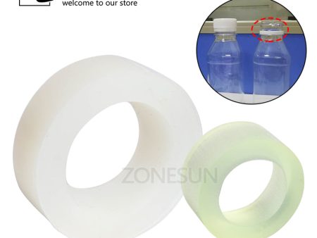 ZONESUN Capping Machine Chuck Rubber Mat for Capper 28-32mm 38mm Round Plastic Bottle With Security Ring Silicone Capping Chuck Discount