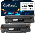 Valuetoner Compatible Toner Cartridge Replacement for HP 78A CE278A for Laserjet Pro M1536dnf, P1606, P1606dn, P1566, P1560, M1536 MFP Printer (Black, 2 Pack) For Discount