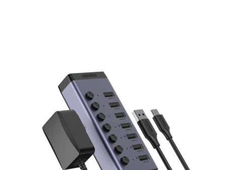 UGREEN USB-A 3.0 TO 7 PORTS USB 3.0 HUB WITH DC 12V 2A POWER SUPPLY Online now