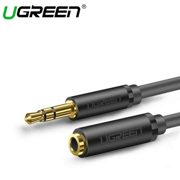 UGREEN AUDIO 3.5MM MALE TO FEMALE EXTENSION CABLE 1M (NOT SUPPORT MIC) Cheap