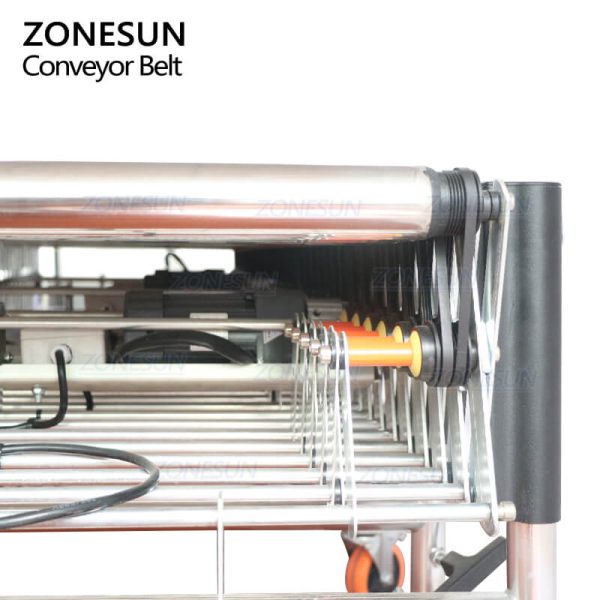 ZONESUN ZS-FCV600 Automatic Powered Flexible V-ribbed Telescopic Roller Expendable Conveyor For Paper Carton Boxes Online Hot Sale