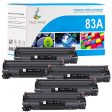 Compatible HP 83A (CF283A) Black Toner Cartridge 5-pack Online Sale