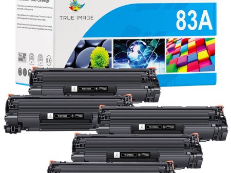 Compatible HP 83A (CF283A) Black Toner Cartridge 5-pack Online Sale