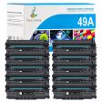 Compatible HP Q5949A Black Toner Cartridges - Standard Yield - 10 Packs on Sale