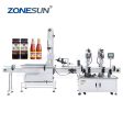 ZONESUN ZS-XG440T2 Automatic Hot Sauce Fruit Jam Metal Lug Caps Beverage Twist-off Caps Glass Bottle Capping Machine Online Sale