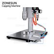 ZONESUN ZS-YG25Q Semi-Automatic25.4mm (1 inch) Pneumatic Aerosol Metal Can Sealer Machine Air Freshener Deodorant Cans Capping Crimping Machine Online now