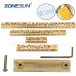 ZONESUN T-slot Brass Letters Stamp For Foil Stamping Leather Wood Plastic Custom Initials Online Hot Sale