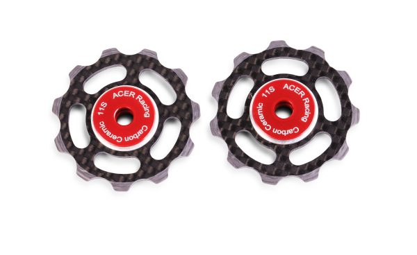 Carbon Fiber Jockey Wheels with Ceramic Bearings Online now