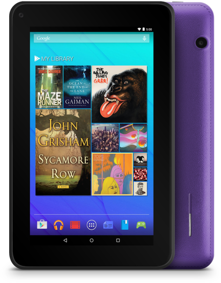 Ematic EGQ367 16 GB Tablet - 7  - Wireless LAN - Quad-core (4 Core) 1.20 GHz - Purple For Sale