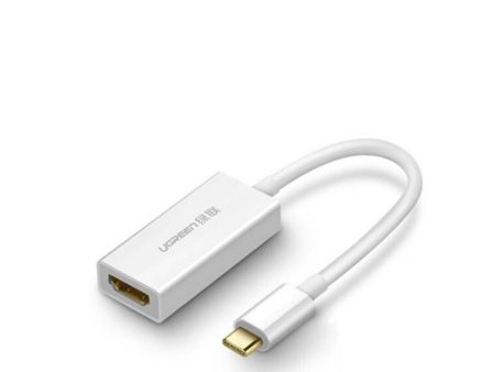 UGREEN USB-C TO HDMI FEMALE CONVERTER 20CM (WHITE) Hot on Sale