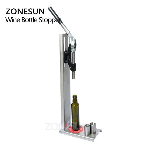 ZONESUN Manual Stainless Steel Corkers Wine Corking Machine Capping Tool Brewed Wine Bottle Cork Press Inserting Machine Discount