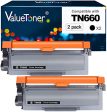 Valuetoner Compatible Toner Cartridge Replacement for Brother TN660 TN-660 TN630 TN-630 High Yield to use with HL-L2300D HL-L2320D HL-L2340DW HL-L2360DW MFC-L2720DW MFC-L2740DW DCP-L2540DW (2 Black) Fashion