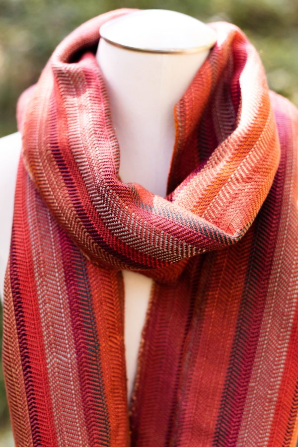 Autumn Herringbone Woven Scarf Online now