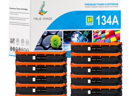 Compatible HP 134A Toner Cartridge Replacement 10-Pack | With Chip Fashion