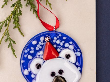 Snowy Polar Bear Ornament Hot on Sale