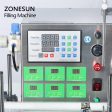 ZS-DTMP6A 6 Heads Magnetic Pump Automatic Desktop Liquid Filling Machine For Water Milk Supply