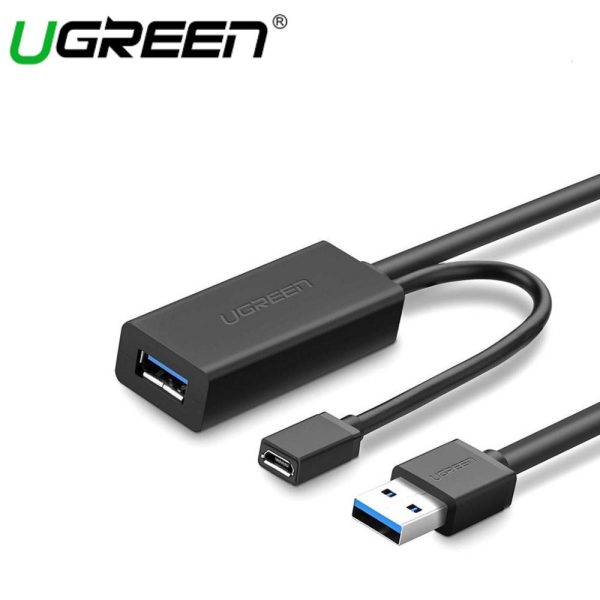 UGREEN USB-A 3.0 MALE TO FEMALE EXTENSION CABLE WITH MICRO USB POWER PORT For Discount