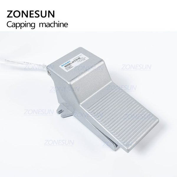 ZONESUN Pneumatic Soda Water Capper Semi Automatic Beer Lid Sealing Machine 26mm Crown Caps Soft Drink Capping Machine Sale