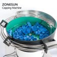 ZS-XG16P Automatic Plastic Juice Cosmetic Spray Bottle Cap Screwing Capping Machine With Vibratory Bowl Cap Sorter Online Hot Sale