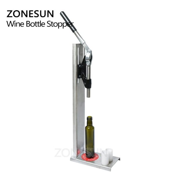 ZONESUN Manual Stainless Steel Corkers Wine Corking Machine Capping Tool Brewed Wine Bottle Cork Press Inserting Machine Discount