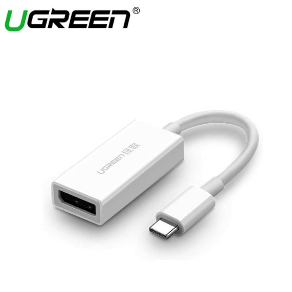 UGREEN USB-C TO DP FEMALE ADAPTER 15CM (WHITE) Supply