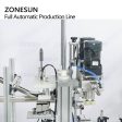 ZS-FAL180C10 Automatic Desktop Juice Liquid Dropper Bottle Filling Capping Labeling Machine Line With Vibratory Bowl Sorter Sale