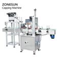 ZS-XG16P Automatic Plastic Juice Cosmetic Spray Bottle Cap Screwing Capping Machine With Vibratory Bowl Cap Sorter Online Hot Sale