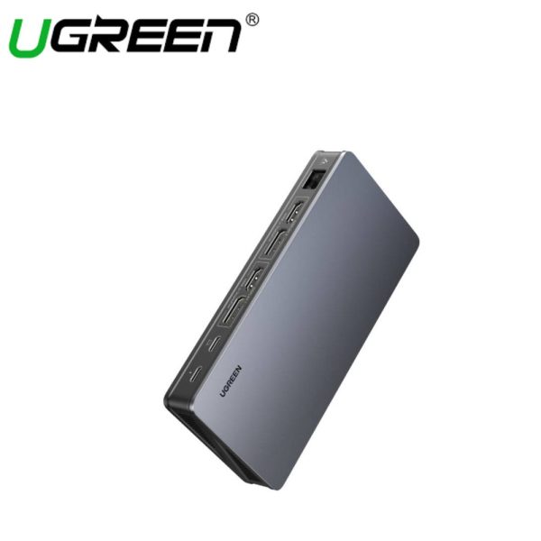 UGREEN USB-C TO 2*USB-A 3.1 + USB-C 3.1 + 2*HDMI + 2*DP + RJ45 GIGABIT + PD(100W) 4K@60HZ For Discount