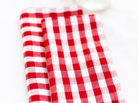 Gingham Napkins – Set  of 2 Online now