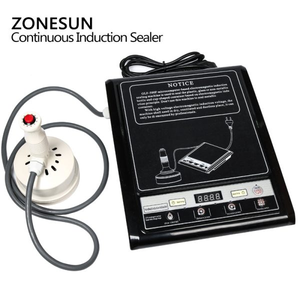 ZONESUN GLF-500F Microcomputer Hand-held Electromagnetic Induction Sealer Aluminum Foil Sealing Machine For Sale