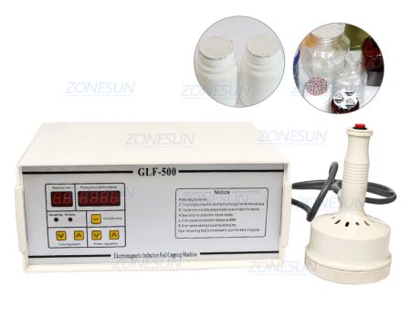 ZONESUN GLF-500 Portable Continuous Induction Sealer Hand Held Sealing Machine For Plastic Bottles Sale