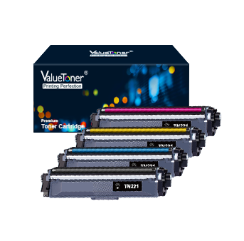 Valuetoner TN-221 TN-225 Compatible Toner Cartridge Replacement for Brother TN221 TN225 to use with HL-3140CW HL-3170CDW HL-3180CDW MFC-9130CW Printer ( Black, Cyan, Magenta, Yellow, 4 Pack ) For Discount