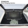 ZONESUN ZS-SX5540 Semi-automatic Cosmetics Perfume Paper Boxes Film Cutting Chamber Shrink Sealing Wrapping Machine With Dispenser Sealer Fashion