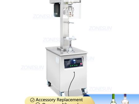 ZONESUN ZS-XG60C Semi-automatic Soda Drinks Spirits Liquor Wine Aluminum ROPP Bottle Capping Sealing Machine Online