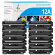 Compatible HP 12A (Q2612A) Black Toner Cartridge 10-pack Online