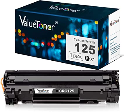 Valuetoner Compatible Toner Cartridge Replacement for Canon 125 CRG-125 Compatible with ImageClass MF3010, LBP6030w, LBP6000 Laser Printer (Black, 1 Pack) Supply