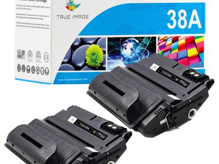 Compatible HP 38A Black Toner Cartridge Q1338A - 2 Packs on Sale