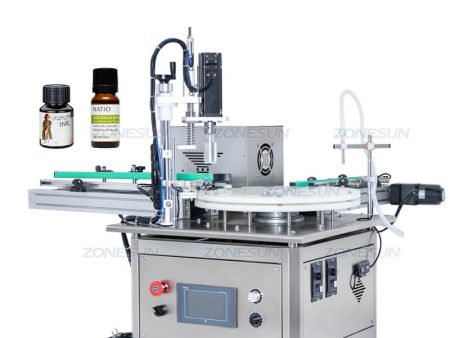 ZS-AFC1T Automatic Essential Oil Liquid Glass Small Bottle Vial Reagent Filling And Capping Machine With Conveyor Online