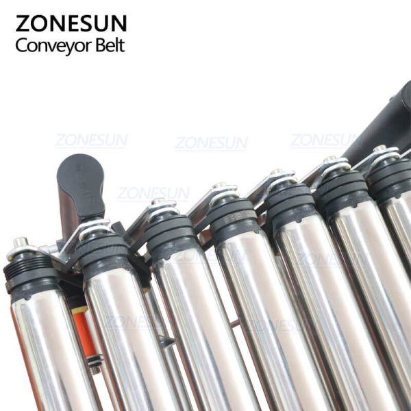 ZONESUN ZS-FCV600 Automatic Powered Flexible V-ribbed Telescopic Roller Expendable Conveyor For Paper Carton Boxes Online Hot Sale