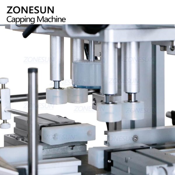 ZONESUN ZS-XG1870M Compact Desktop Plastic Spray Bottles Capping Machine For Energy Drinks Chocolate Jam Body Lotion Caps Screwing Machine on Sale