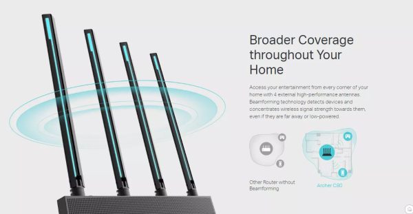 TP-Link Archer C80 AC1900 Wireless MU-MIMO Wi-Fi Router Discount