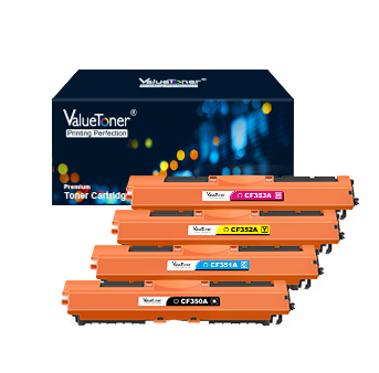 Valuetoner Remanufactured Toner Cartridge Replacement for HP 130A CF350A CF351A CF352A CF353A for Laserjet Pro Color MFP M177fw M176n M177 M176 (1 Black, 1 Cyan, 1 Magenta, 1 Yellow, 4 Pack) Online Sale