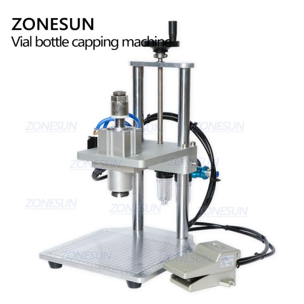 Pneumatic  Injectable Bottle Capper Aluminum Plastic Glass Vial Crimper Capping Machine For Discount