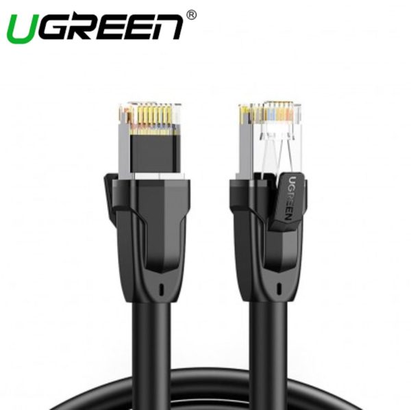 UGREEN CAT 8 S FTP ROUND LAN CABLE PURE COPPER (BLACK) For Sale