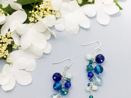 Hydrangea Chain  Earrings Discount