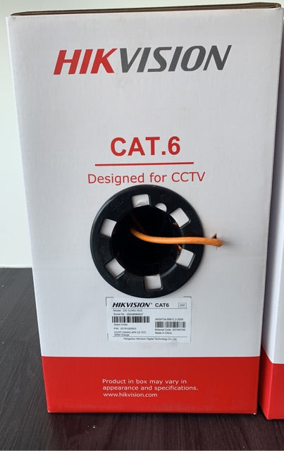 HIKVISION DS-1LN6U-SC0 305 m CAT6 UTP Network Cable (Solid Copper, 0.55 mm, Orange) Online now